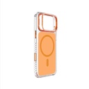 Apple iPhone 17 Pro Uyumlu Kılıf M-safe Şarj Özellikli Metal Kamera Çerçeveli Airbag Tasarımlı Lenyes CK221 Sert PC Kapak