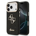 Apple iPhone 17 Pro Uyumlu Kılıf Guess Orjinal Lisanslı 4G Büyük Metal Kamera Çerçeveli ve Logolu Glitter Kapak