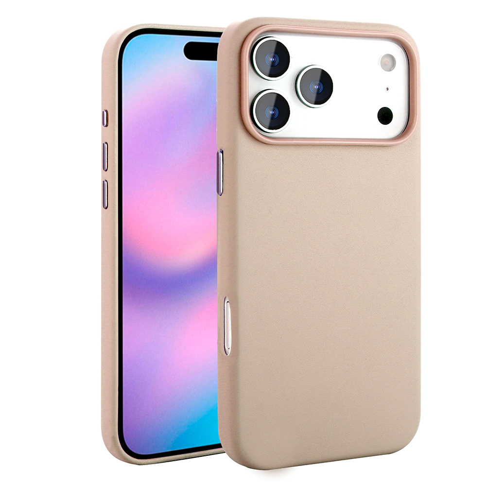 Apple iPhone 17 Pro Uyumlu Kılıf M-safe Şarj Özellikli PU Deri Görünümlü Zore Kupra Kapak