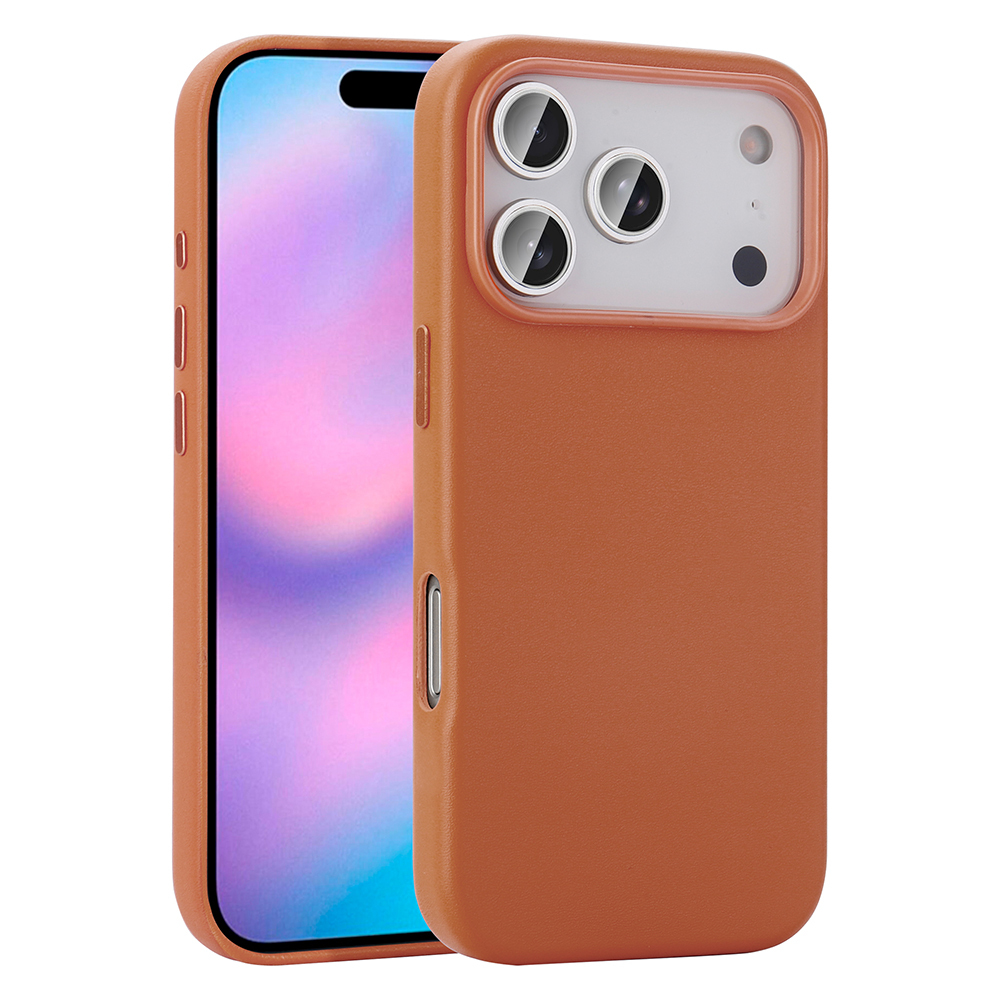 Apple iPhone 17 Pro Uyumlu Kılıf M-safe Şarj Özellikli PU Deri Görünümlü Zore Kupra Kapak