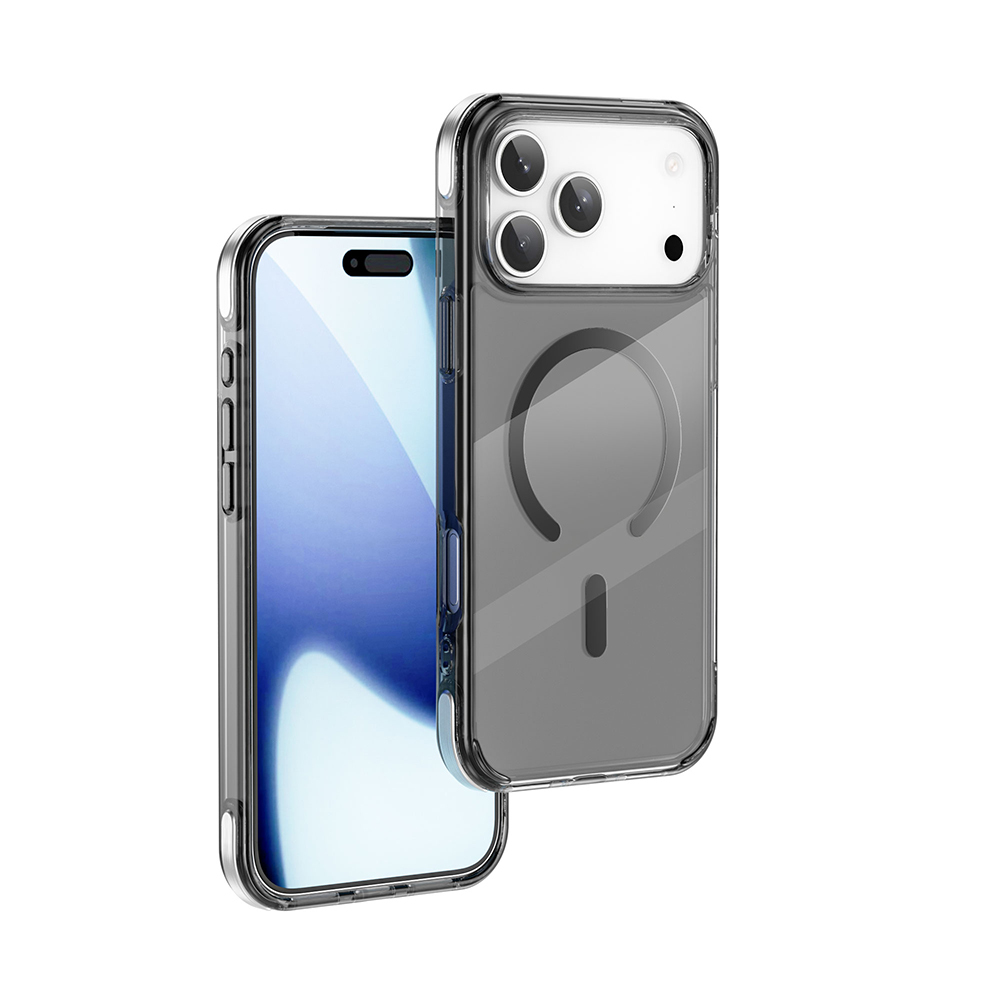 Apple iPhone 17 Pro Max Uyumlu Kılıf M-safe Şarj Özellikli Wiwu MCC-702 Titanyum Pro Serisi Sert PC Kapak