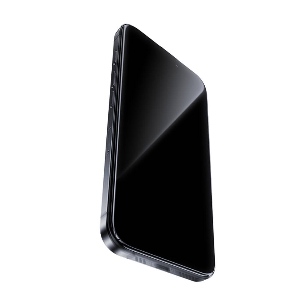Apple iPhone 16 Pro Uyumlu Benks Glass Warrior Safir Coating 0.9mm Kenarları Dayanıklaştırılmış Cam Ekran Koruyucu + Kolay Uygulama Aparatı