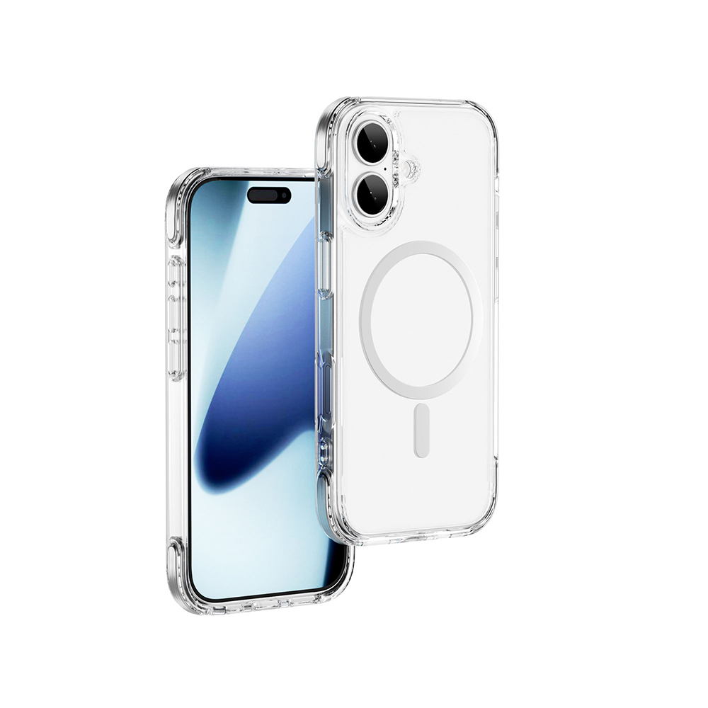 Apple iPhone 17 Uyumlu Kılıf M-safe Şarj Özellikli Wiwu MCC-702 Titanyum Pro Serisi Sert PC Kapak