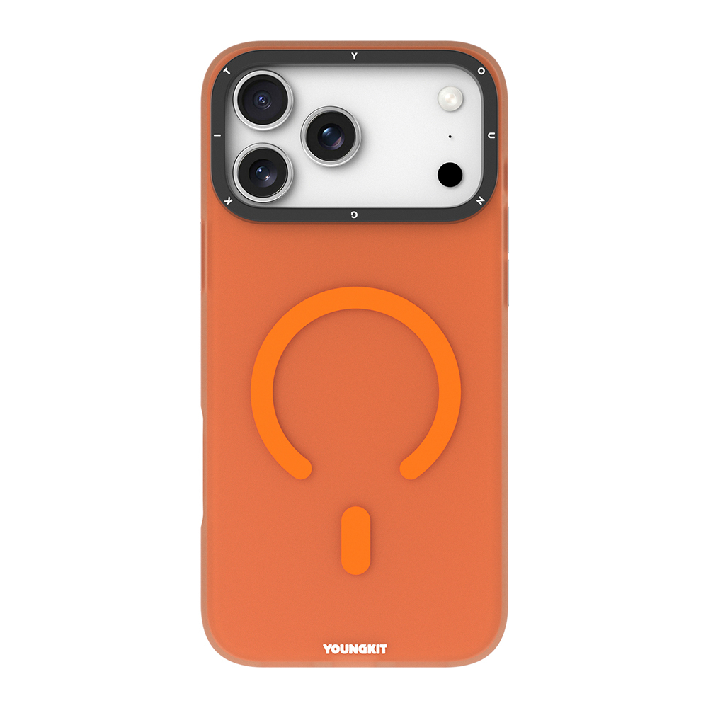 Apple iPhone 17 Pro Max Uyumlu Kılıf M-safe Şarj Özellikli Youngkit Hidden Sand Serisi Kapak