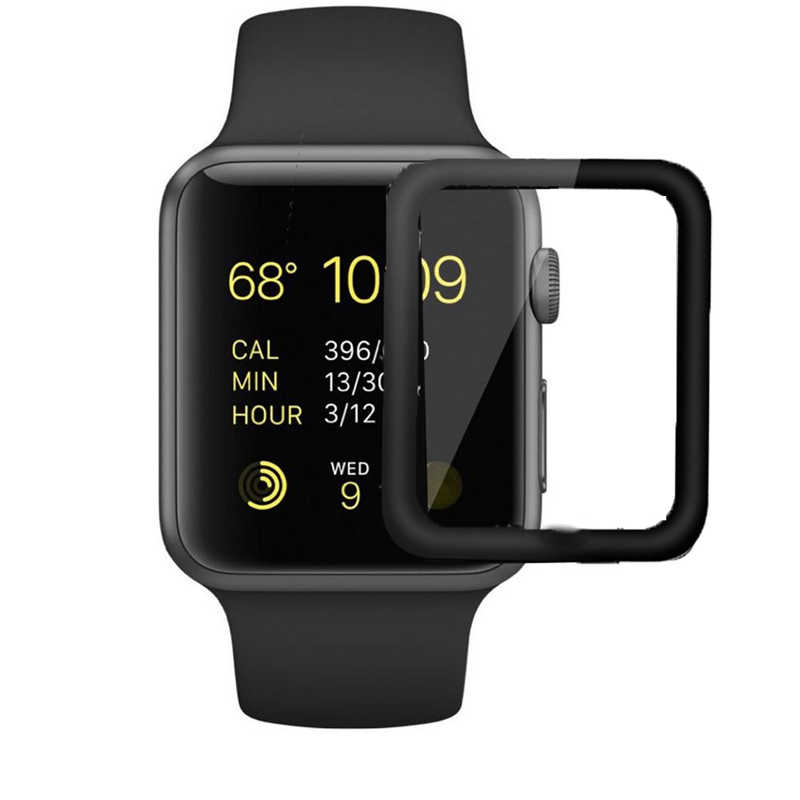 Apple Watch 38mm Uyumlu Zore Kenarları Metal Cam Ekran Koruyucu
