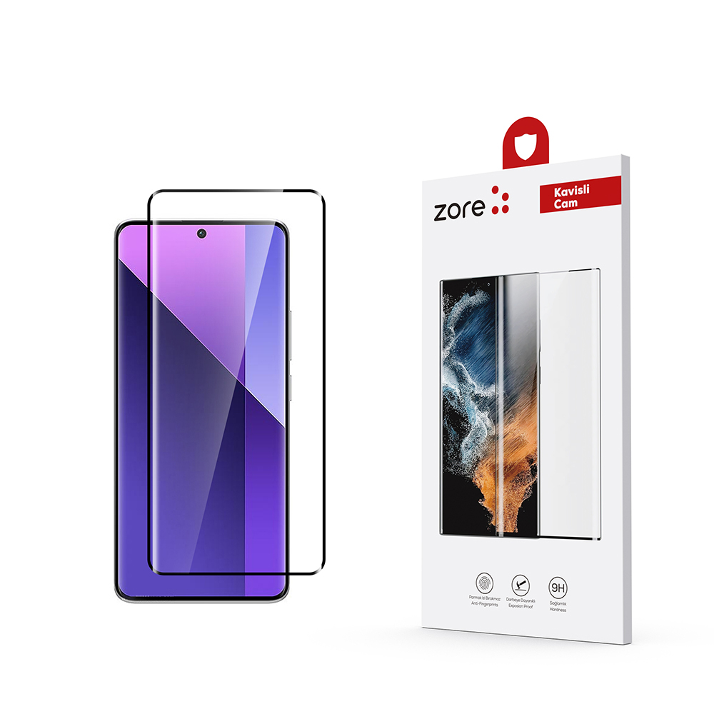 [RNZ-TA123835] Xiaomi Redmi Note 13 Pro Plus 5G Uyumlu Zore Full Yapışkanlı Cam Ekran Koruyucu