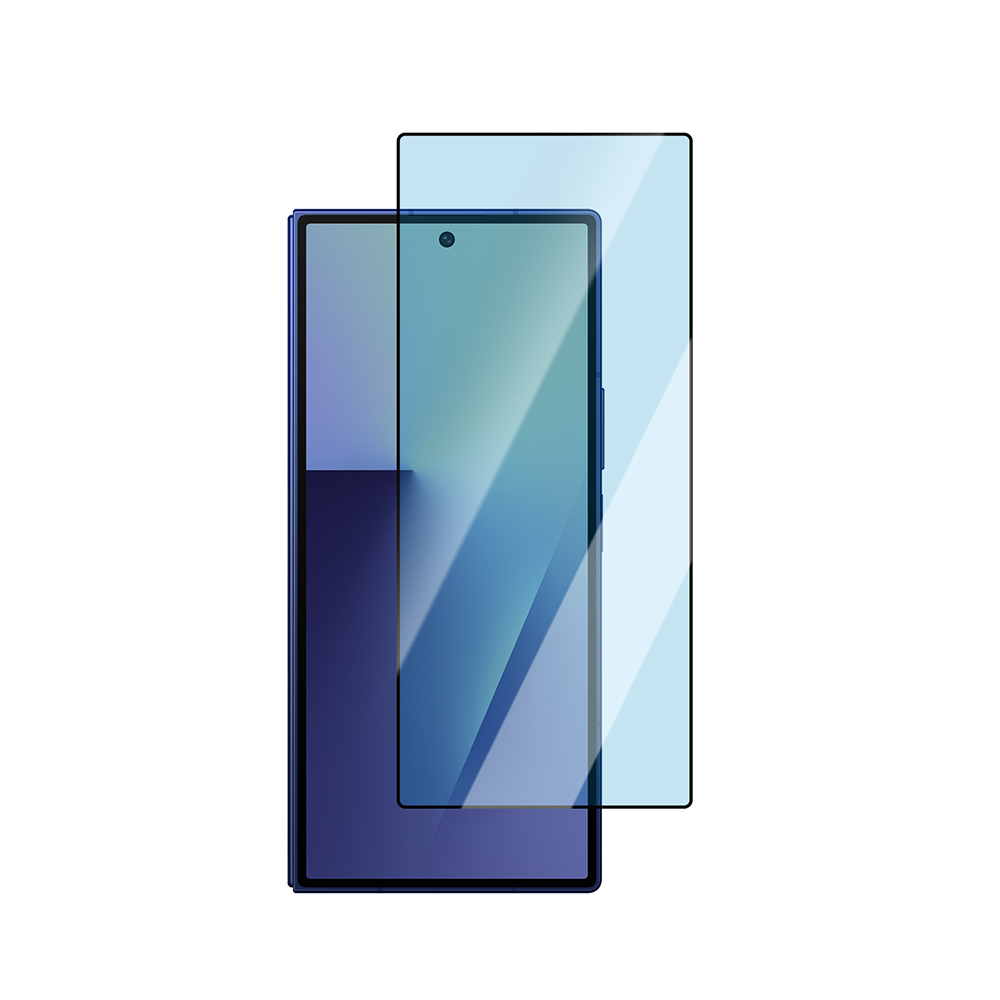 Samsung Galaxy Z Fold 7 Uyumlu CaseWorld Applicator Serisi 2.5D Eyesafe Mavi Işık Teknolojili 0.33mm Temperli Cam Ekran Koruyucu+ Uygulama Aparatı