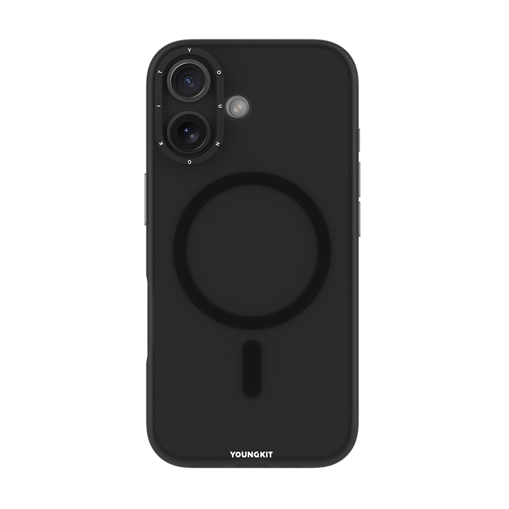 Apple iPhone 17 Uyumlu Kılıf M-safe Şarj Özellikli Youngkit Hidden Sand Serisi Kapak