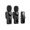 Wiwu Wi-WM007 2in1 Type-C ve Lightning Portlu ANC Özellikli Kablosuz Yaka Mikrofonu
