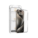 Apple iPhone 17 Pro Max Uyumlu Wiwu SQ-008 Oleofobik Easy Install Darbeye Karşı Dayanıklı Temperli Cam Ekran Koruyucu + Kolay Uygulama Aparatlı