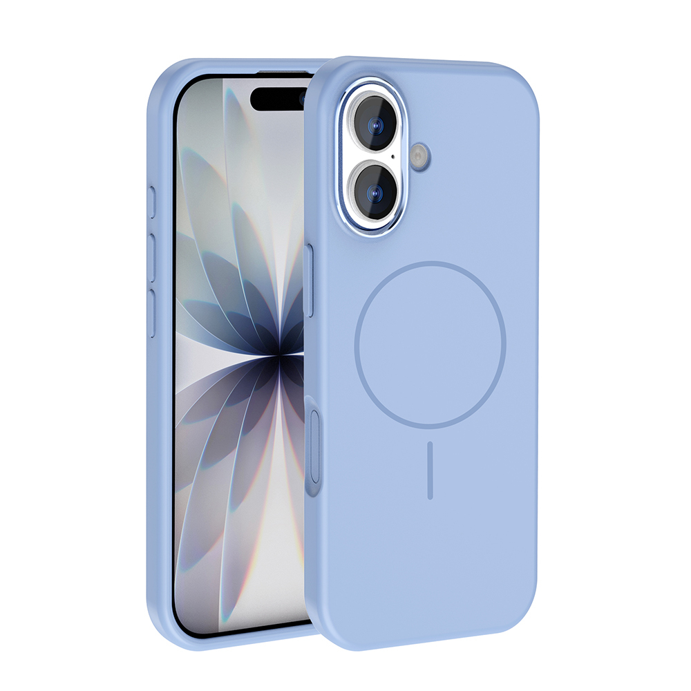 Apple iPhone 17 Uyumlu Kılıf M-Safe Şarj Özellikli Metal Kamera Çerçeveli Zore Edi Silikon Kapak