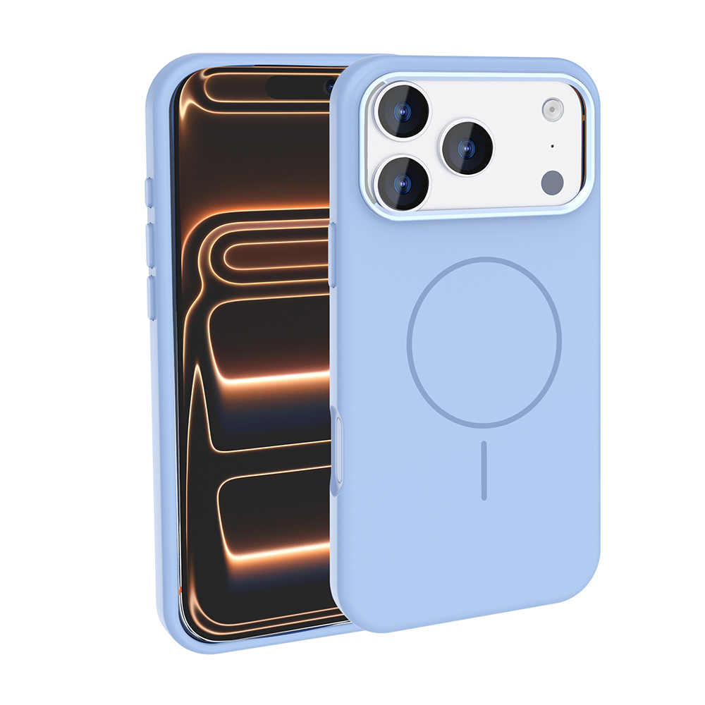 Apple iPhone 17 Pro Uyumlu Kılıf M-Safe Şarj Özellikli Metal Kamera Çerçeveli Zore Edi Silikon Kapak