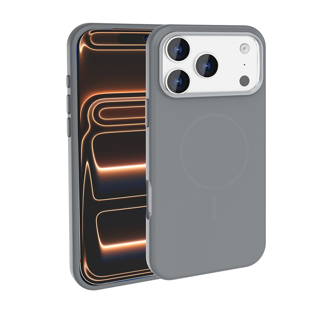 Apple iPhone 17 Pro Max Uyumlu Kılıf M-Safe Şarj Özellikli Metal Kamera Çerçeveli Zore Edi Silikon Kapak