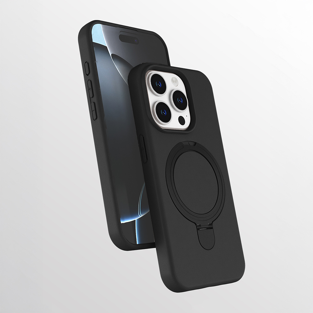 Apple iPhone 14 Pro Uyumlu Kılıf M-safe Şarj Özellikli Standlı Zore Samara Kapak
