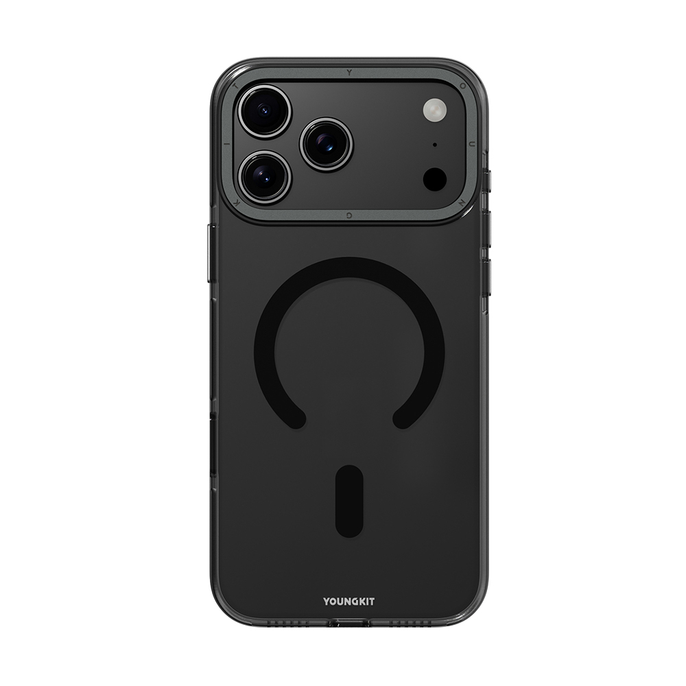 Apple iPhone 17 Pro Max Uyumlu Kılıf M-safe Şarj Özellikli Şeffaf Youngkit Crystal Shield Serisi Kapak