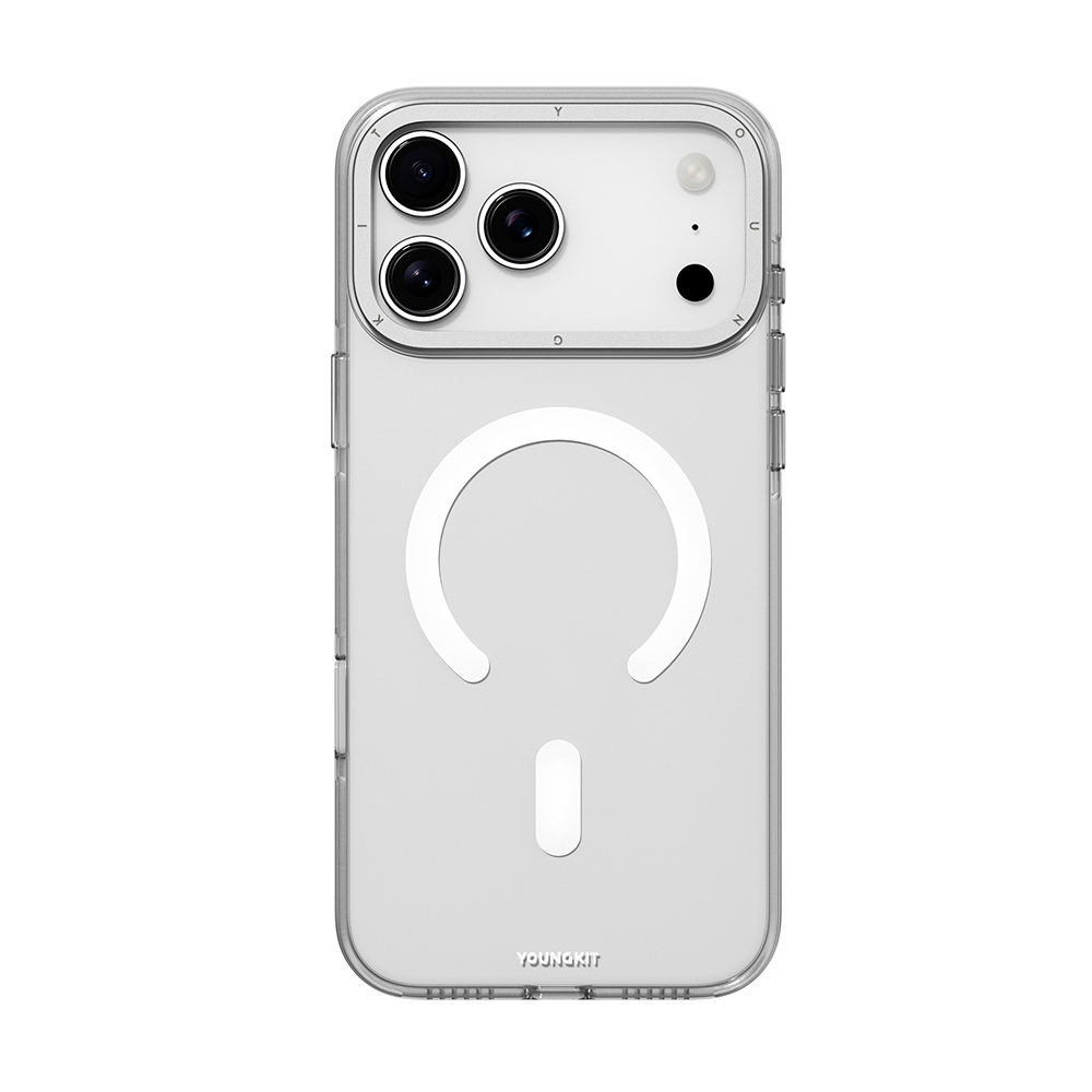 Apple iPhone 17 Pro Max Uyumlu Kılıf M-safe Şarj Özellikli Şeffaf Youngkit Crystal Shield Serisi Kapak