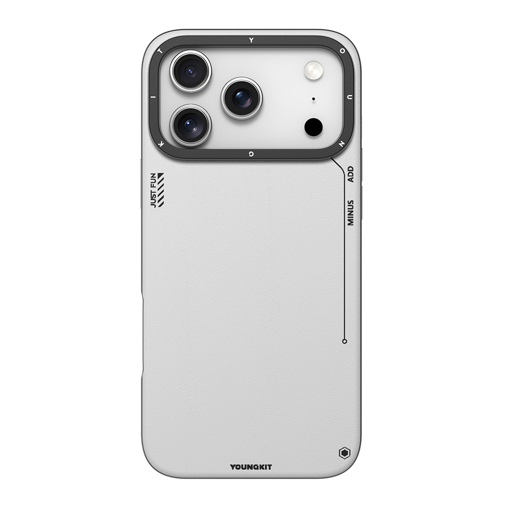 Apple iPhone 17 Pro Max Uyumlu Kılıf M-safe Şarj Özellikli Basit Mat Deri Desenli Youngkit Tech Fashion Serisi Kapak