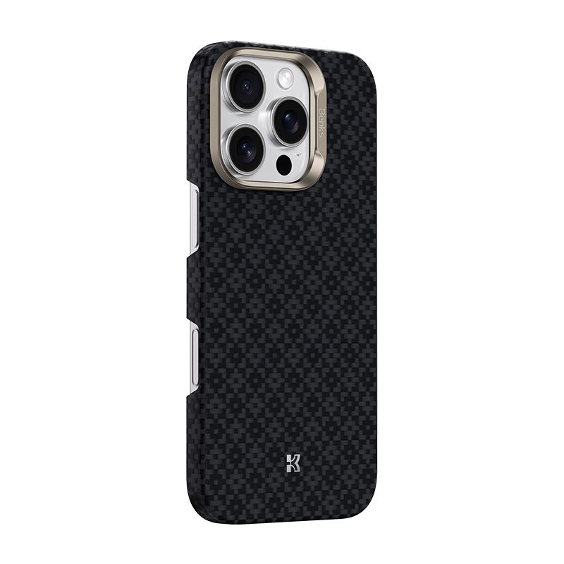 Apple iPhone 16 Pro Max Uyumlu Kılıf M-Safe Şarj Özellikli Benks ArmorAir ArmorGrid Serisi Kevlar Kapak