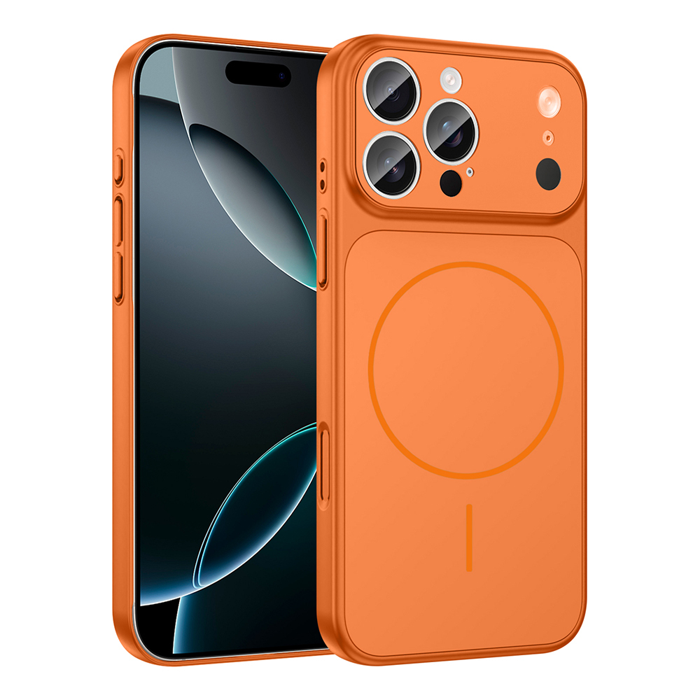 Apple iPhone 15 Pro Max Uyumlu Kılıf Zore M-Safe Şarj Özellikli Kamera Korumalı Formen Kapak
