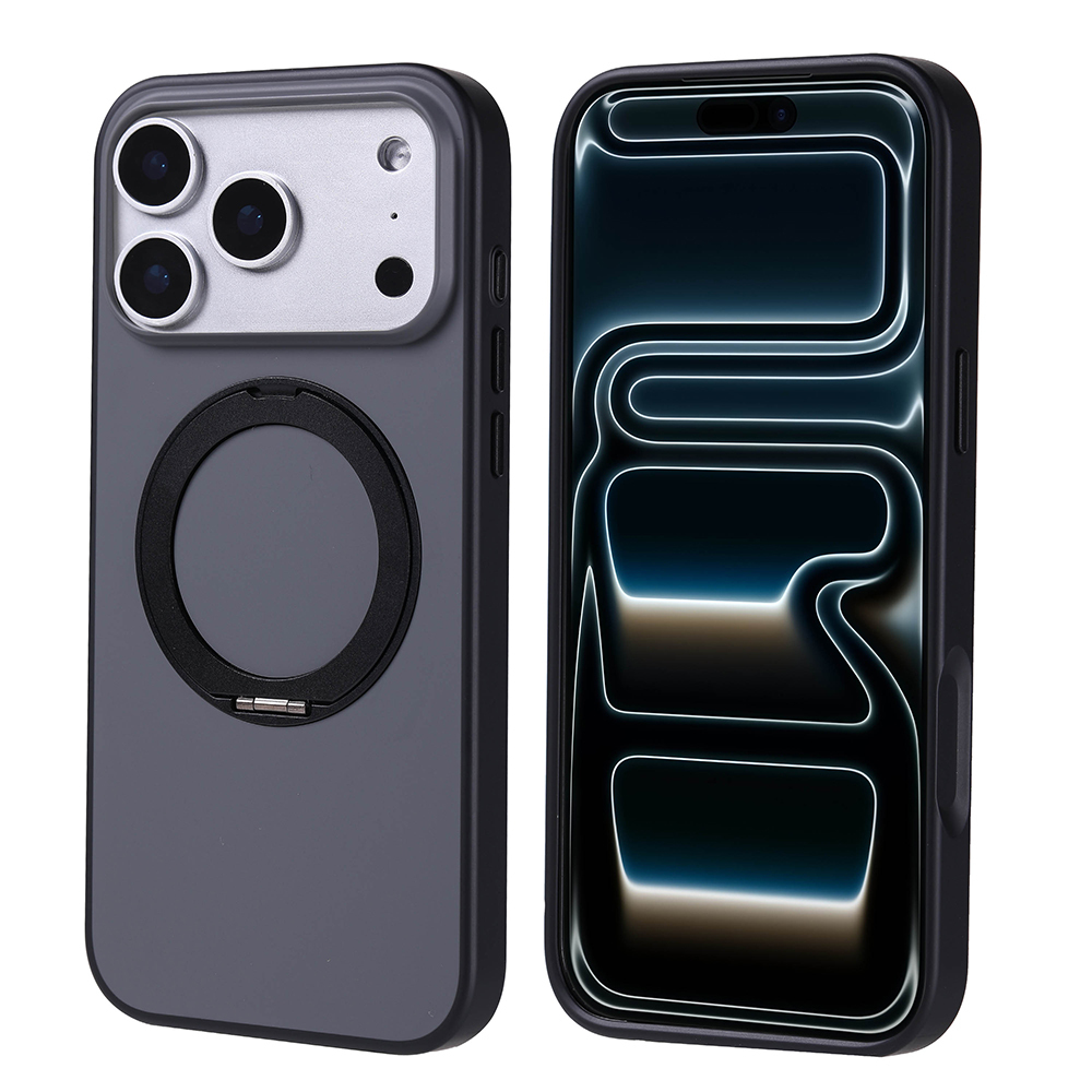 Apple iPhone 17 Pro Max Uyumlu Kılıf M-Safe Şarj Özellikli Standlı Zore Proton Silikon Kapak