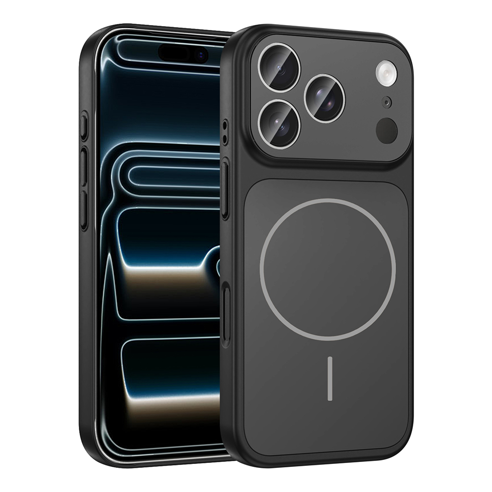Apple iPhone 17 Pro Max Uyumlu Kılıf Zore M-Safe Şarj Özellikli Kamera Korumalı Formen Kapak