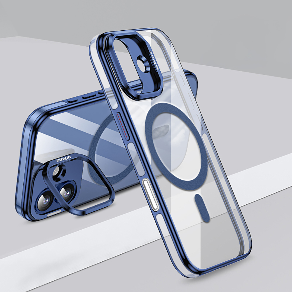 Apple iPhone 17 Uyumlu Kılıf M-safe Şarj Özellikli Wlons Standlı Efsane Kapak
