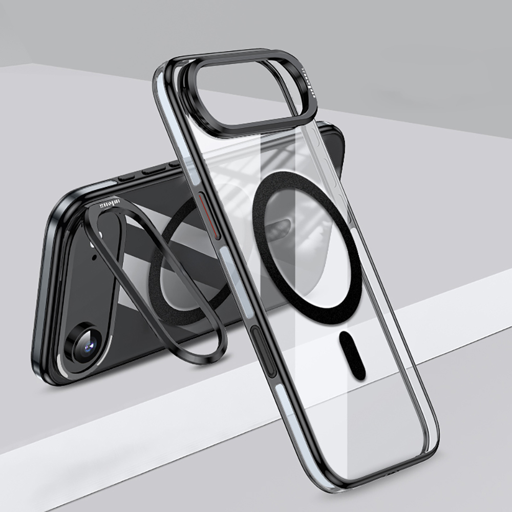 Apple iPhone 17 Air Uyumlu Kılıf M-safe Şarj Özellikli Wlons Standlı Efsane Kapak