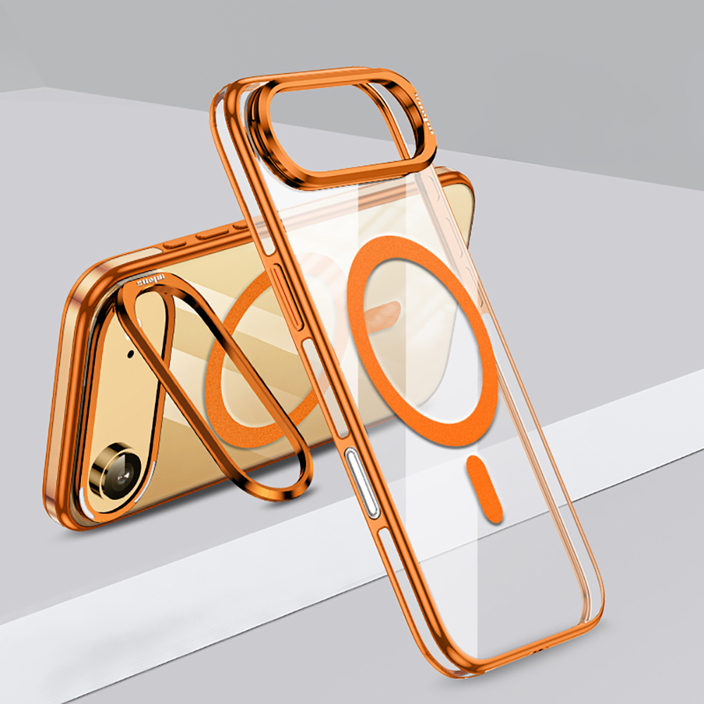Apple iPhone 17 Air Uyumlu Kılıf M-safe Şarj Özellikli Wlons Standlı Efsane Kapak