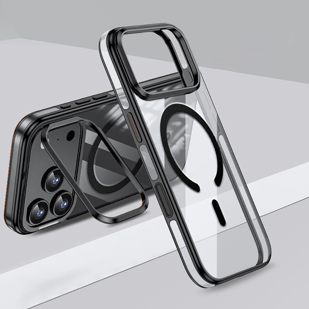 Apple iPhone 17 Pro Max Uyumlu Kılıf M-safe Şarj Özellikli Wlons Standlı Efsane Kapak