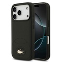 Apple iPhone 17 Pro Uyumlu Kılıf Lacoste Orjinal Lisanslı M-safe Şarj Özellikli PU Deri Tasarımlı Metal Logolu Kapak