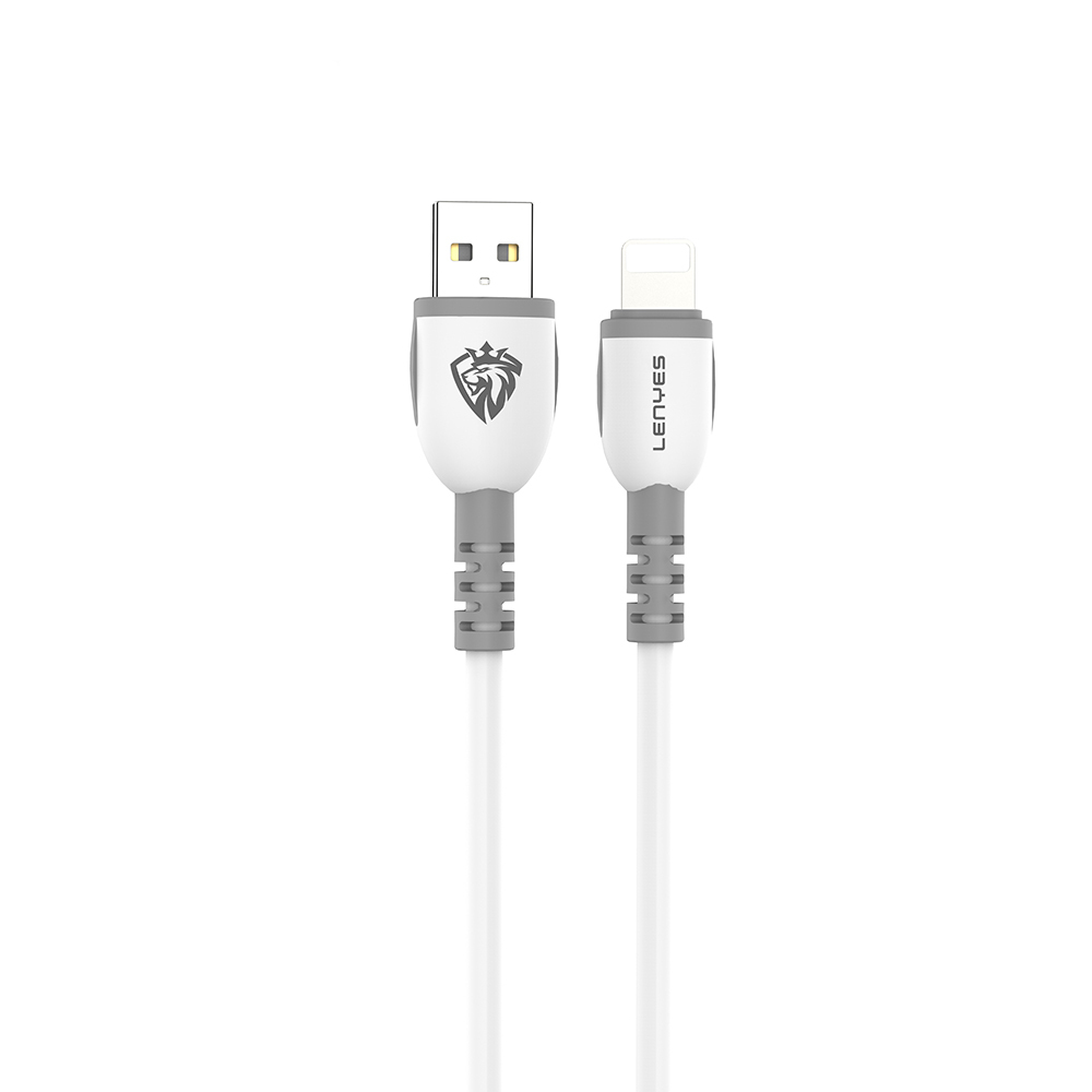 [RNZ-TA125169] Lenyes LC979 USB-A to Lightning Hızlı Şarj Özellikli Data ve Şarj Kablosu 2.4A 1M