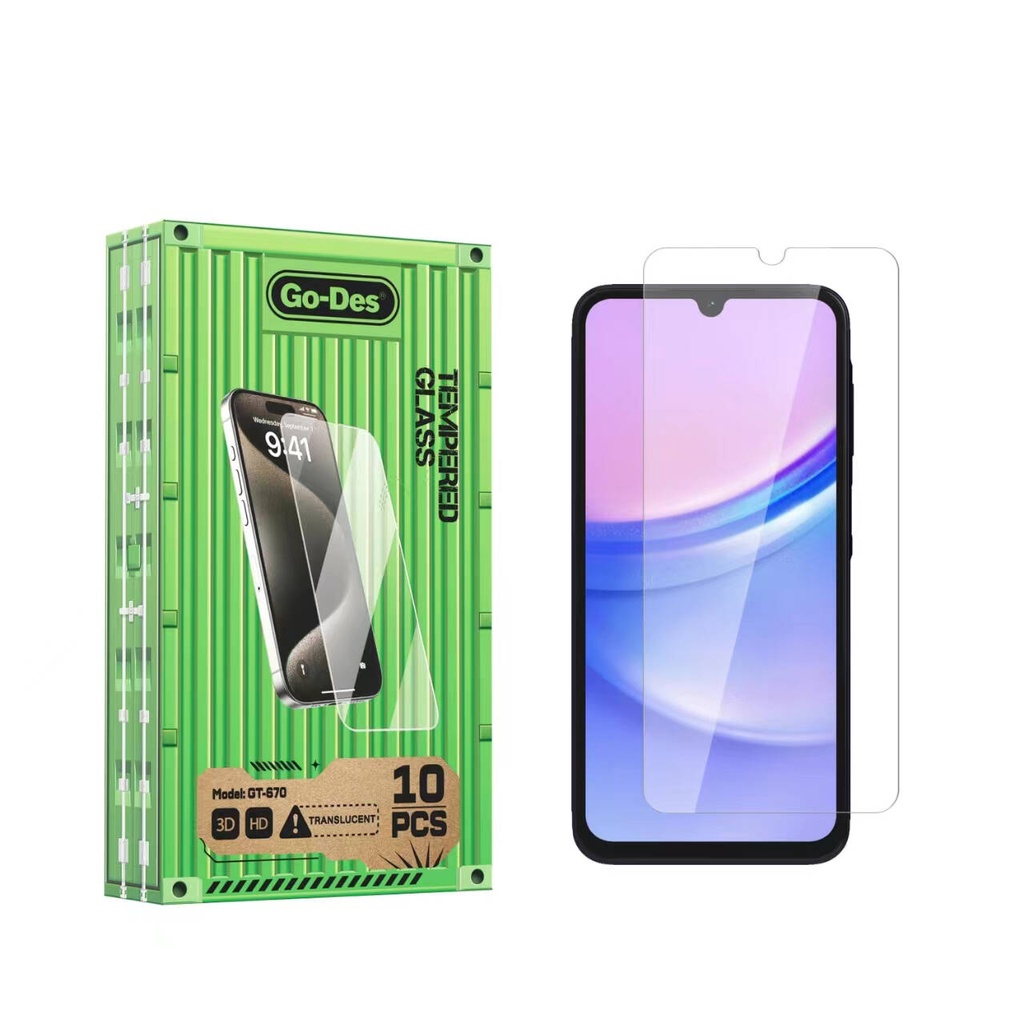 Samsung Galaxy A15 Uyumlu Go Des Parmak İzi Bırakmayan 9H Oleofobik Bom Glass Ekran Koruyucu
