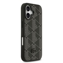 Apple iPhone 17 Uyumlu Kılıf Lacoste Orjinal Lisanslı M-safe Şarj Özellikli PU Deri Tasarımlı Kartlıklı Karışık Monogram Desenli Kapak