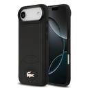 Apple iPhone 17 Air Uyumlu Kılıf Lacoste Orjinal Lisanslı M-safe Şarj Özellikli PU Deri Tasarımlı Metal Logolu Kapak