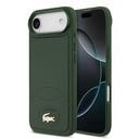 Apple iPhone 17 Air Uyumlu Kılıf Lacoste Orjinal Lisanslı M-safe Şarj Özellikli PU Deri Tasarımlı Metal Logolu Kapak