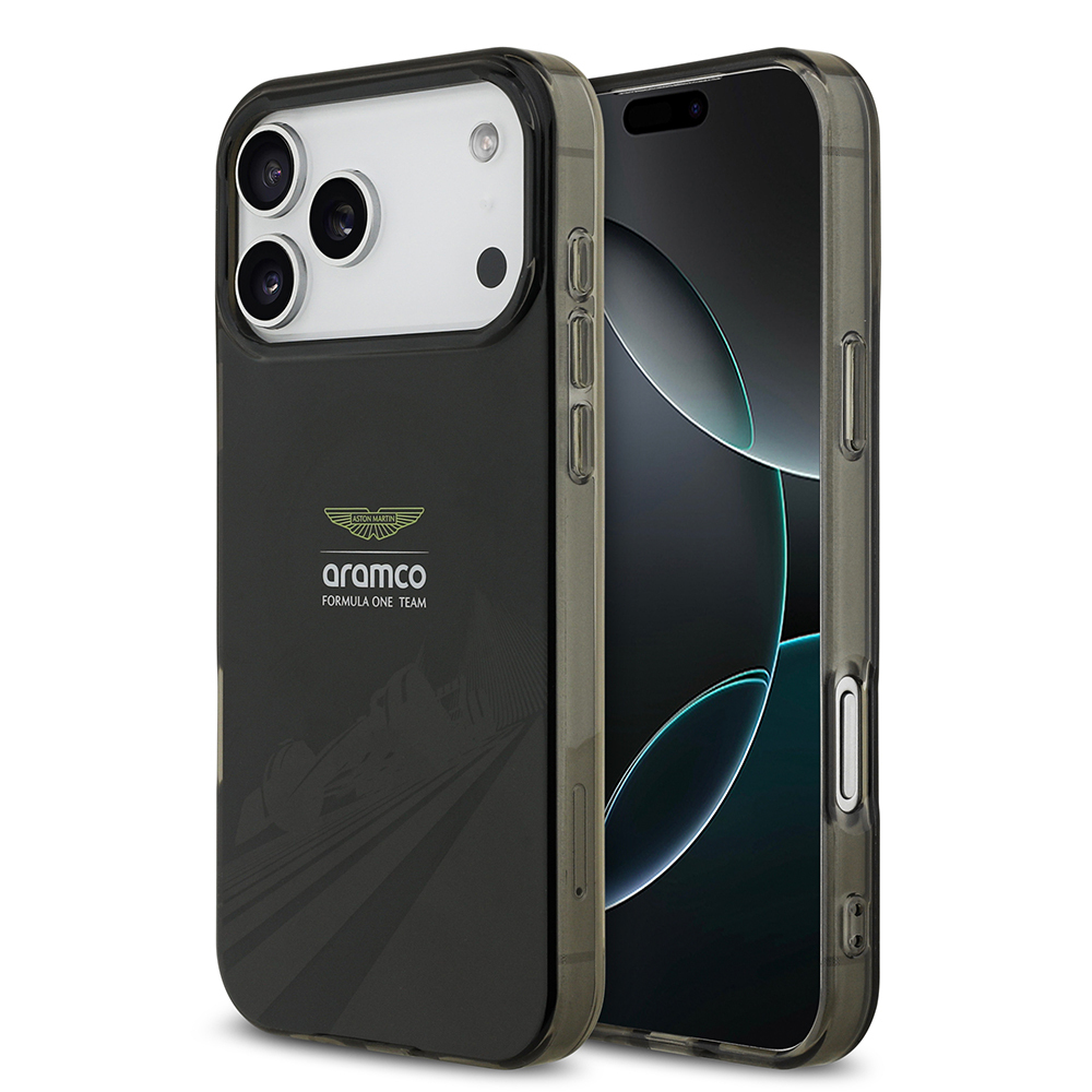Apple iPhone 17 Pro Max Uyumlu Kılıf Aston Martin Orjinal Lisanslı M-safe Şarj Özellikli IML Baskı Logolu Formula Tasarımlı Kapak