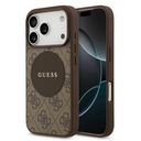 Apple iPhone 17 Pro Uyumlu Kılıf Guess Orjinal Lisanslı M-safe Şarj Özellikli Yazı Logolu Circle Classic Kapak
