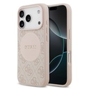 Apple iPhone 17 Pro Uyumlu Kılıf Guess Orjinal Lisanslı M-safe Şarj Özellikli Yazı Logolu Circle Classic Kapak