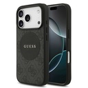 Apple iPhone 17 Pro Uyumlu Kılıf Guess Orjinal Lisanslı M-safe Şarj Özellikli Yazı Logolu Circle Classic Kapak