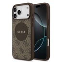 Apple iPhone 17 Pro Max Uyumlu Kılıf Guess Orjinal Lisanslı M-safe Şarj Özellikli Yazı Logolu Circle Classic Kapak
