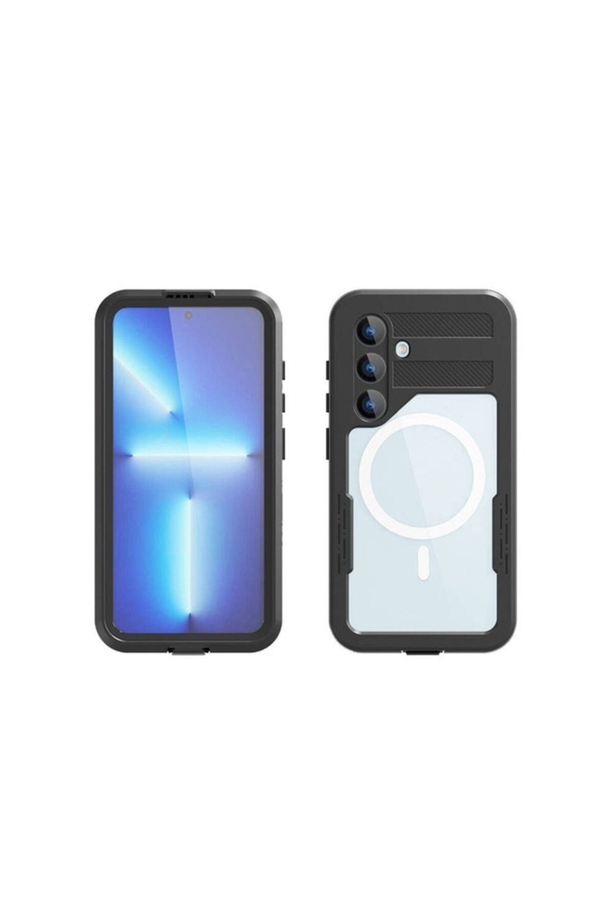 Samsung Galaxy S24 Uyumlu Kılıf M-safe Şarj Özellikli 1-1 Su Geçirmez Kılıf
