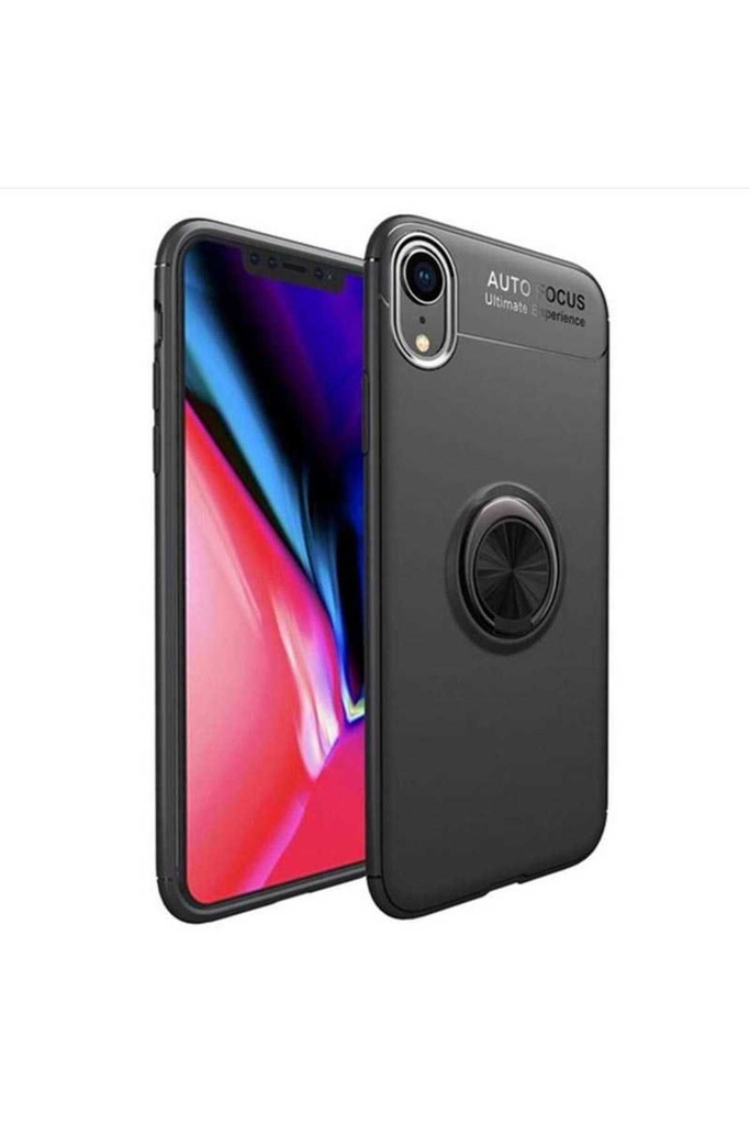 [RNZ-TA14146] Apple iPhone XR Uyumlu Kılıf Zore Ravel Silikon Kapak (Siyah)