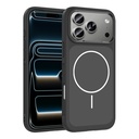 Apple iPhone 17 Pro Uyumlu Kılıf M-Safe Şarj Özellikli Metal Kamera Çerçeveli Zore Sanremo Silikon Kapak