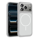Apple iPhone 17 Pro Max Uyumlu Kılıf M-Safe Şarj Özellikli Metal Kamera Çerçeveli Zore Sanremo Silikon Kapak