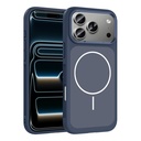 Apple iPhone 17 Pro Max Uyumlu Kılıf M-Safe Şarj Özellikli Metal Kamera Çerçeveli Zore Sanremo Silikon Kapak