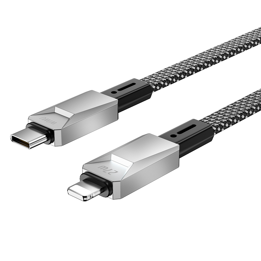 [RNZ-TA124583] Wiwu Wi-C077 Cyberlink Serisi Type-C to Lightning Hızlı Şarj Özellikli Data ve Şarj Kablosu 27W 1M