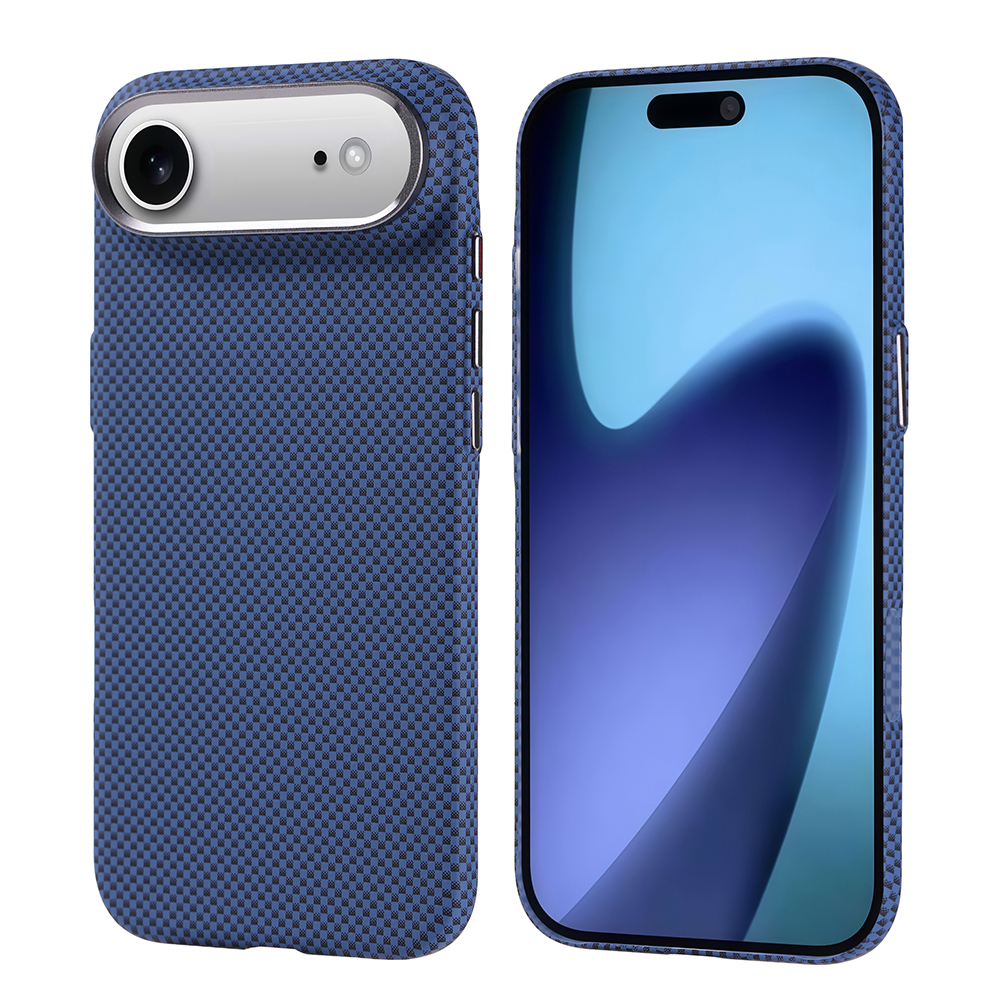 Apple iPhone 17 Air Uyumlu Kılıf M-safe Şarj Özellikli Karbon Fiber Görünümlü Zore Nekst Kapak
