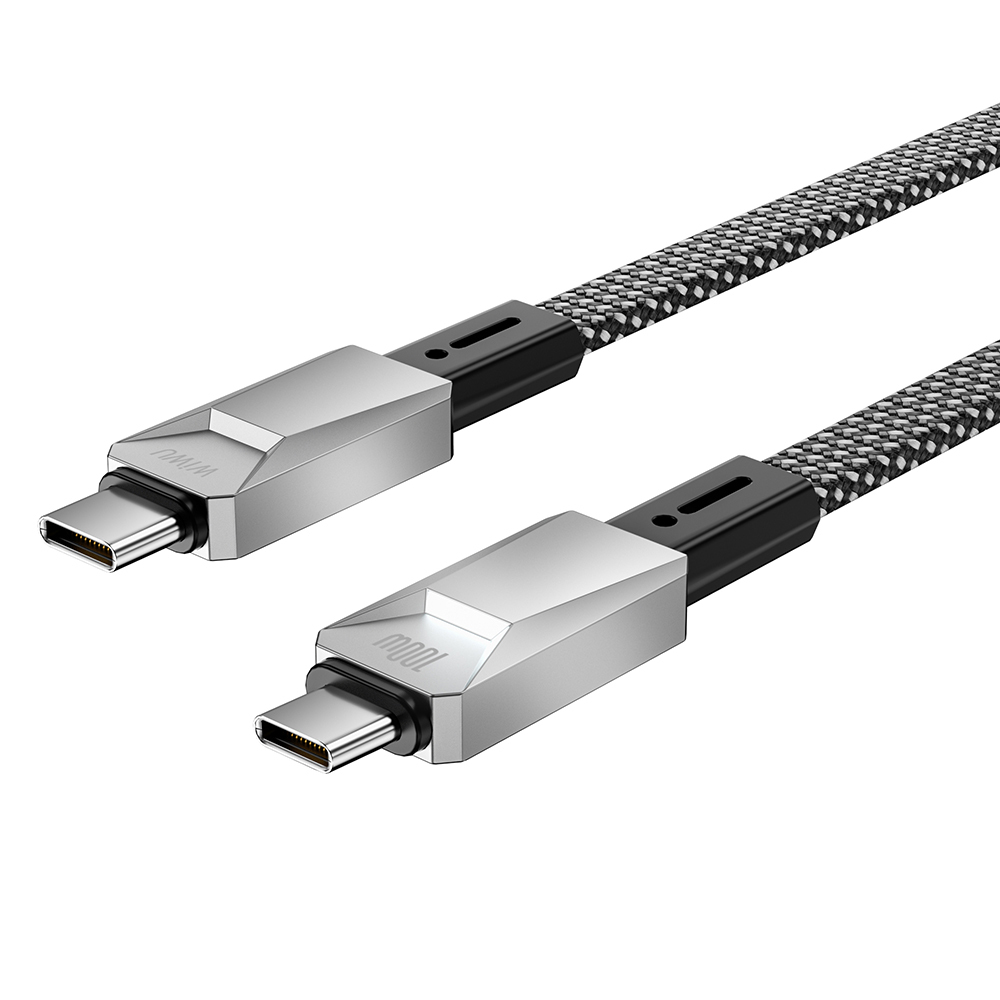 Wiwu Wi-C078 Cyberlink Serisi Type-C to Type-C PD Hızlı Şarj Özellikli Data ve Şarj Kablosu 100W 1M