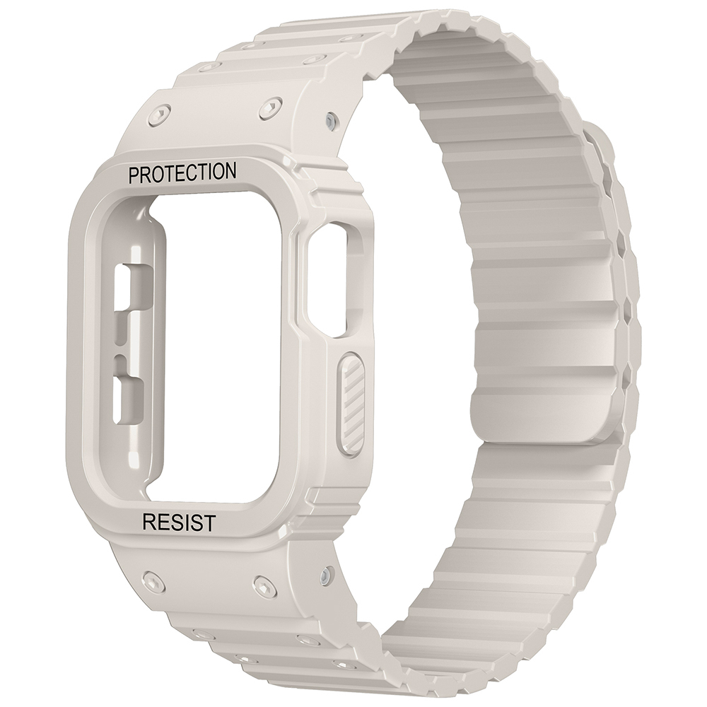Apple Watch Ultra 49mm Uyumlu Zore KRD-142 Airbag Tasarımlı Kasa Koruyuculu Silikon Kordon