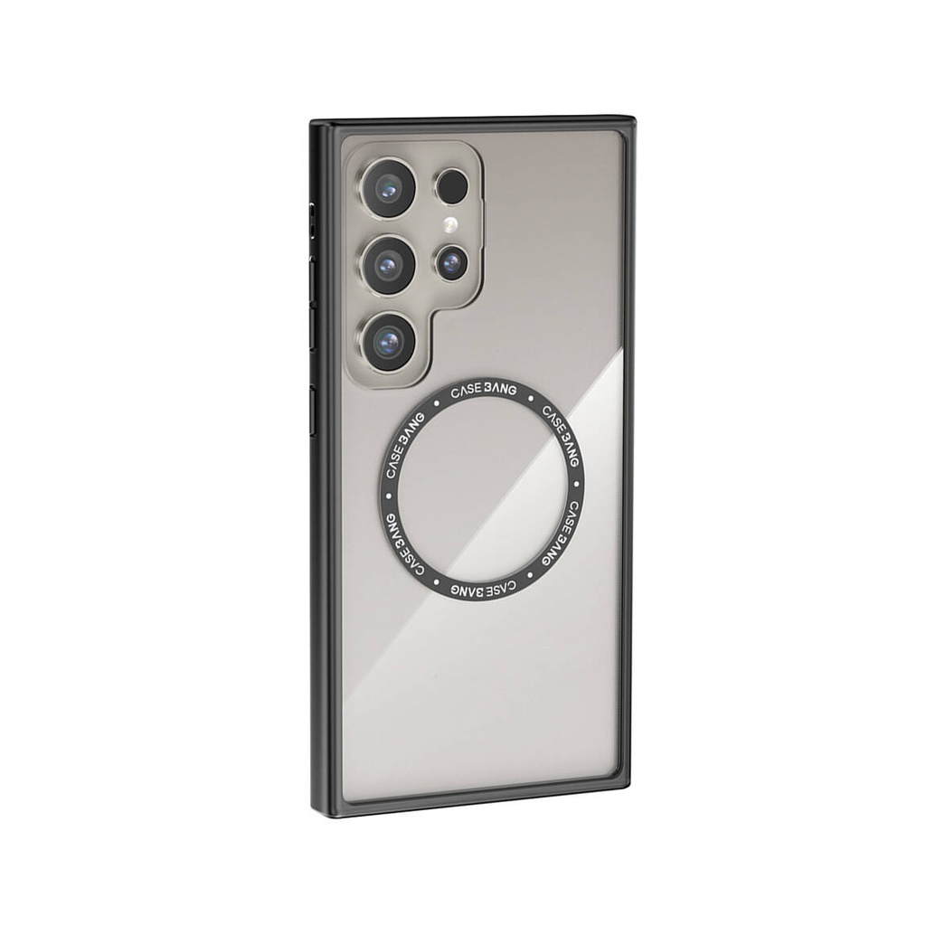 Samsung Galaxy S24 Ultra Uyumlu Kılıf M-safe Şarj Özellikli Casebang Body Frame Kapak